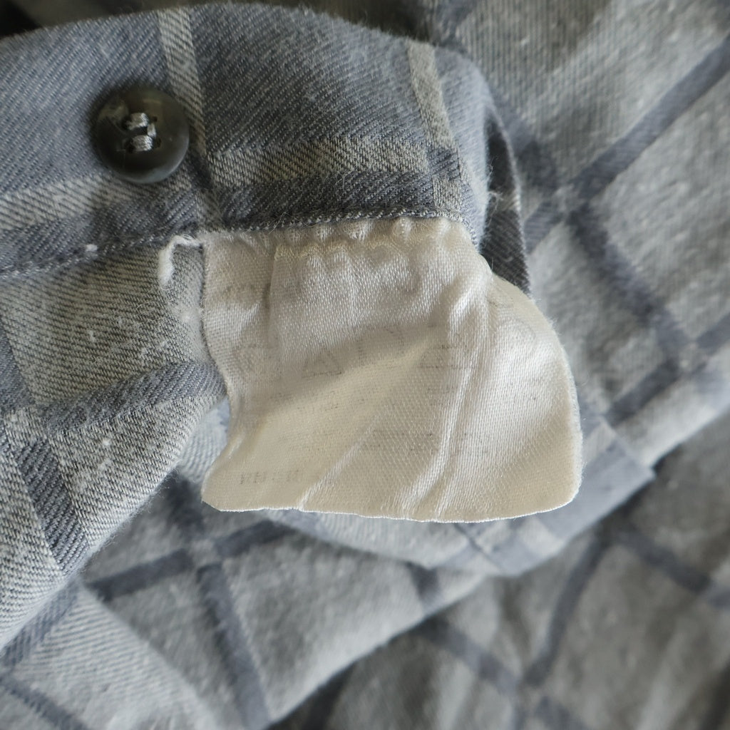 PATAGONIA(パタゴニア) 90S VINTAGE WINDOWPANE FLANNEL SHIRT フランネル長袖シャツ グレー
