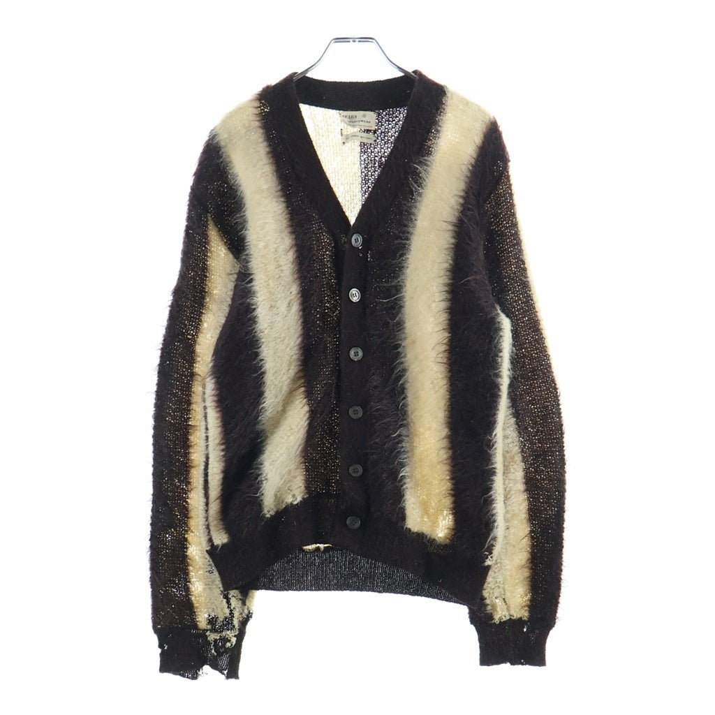 VINTAGE(ヴィンテージ) 50-60S SEARS WOOL MOHAIR CARDIGAN ウール モヘア カーディガン ブラック/ホワイト