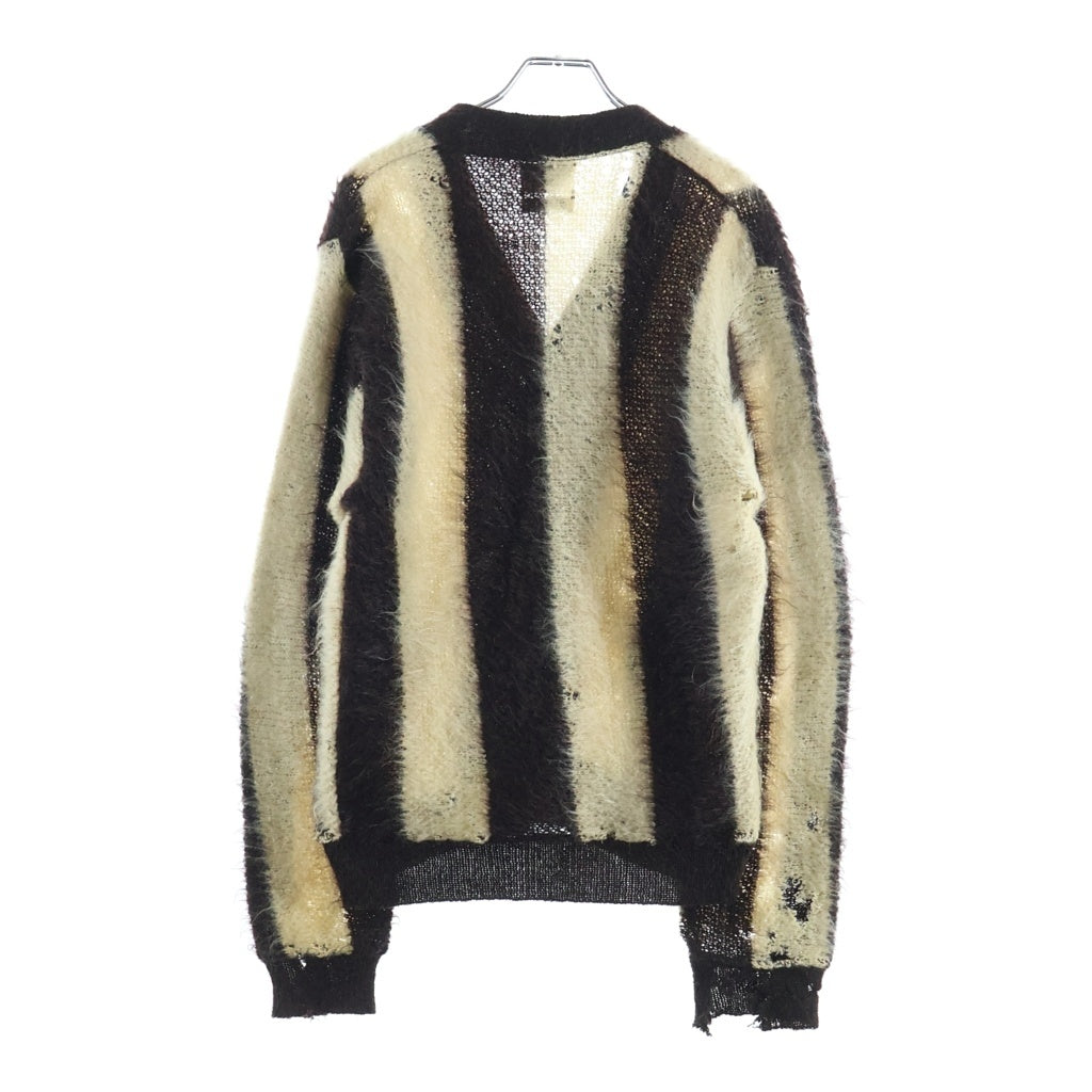 VINTAGE(ヴィンテージ) 50-60S SEARS WOOL MOHAIR CARDIGAN ウール モヘア カーディガン ブラック/ホワイト