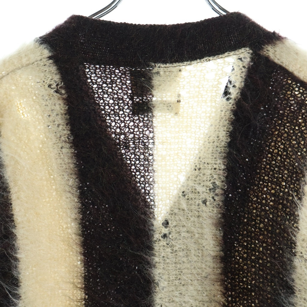 VINTAGE(ヴィンテージ) 50-60S SEARS WOOL MOHAIR CARDIGAN ウール モヘア カーディガン ブラック/ホワイト