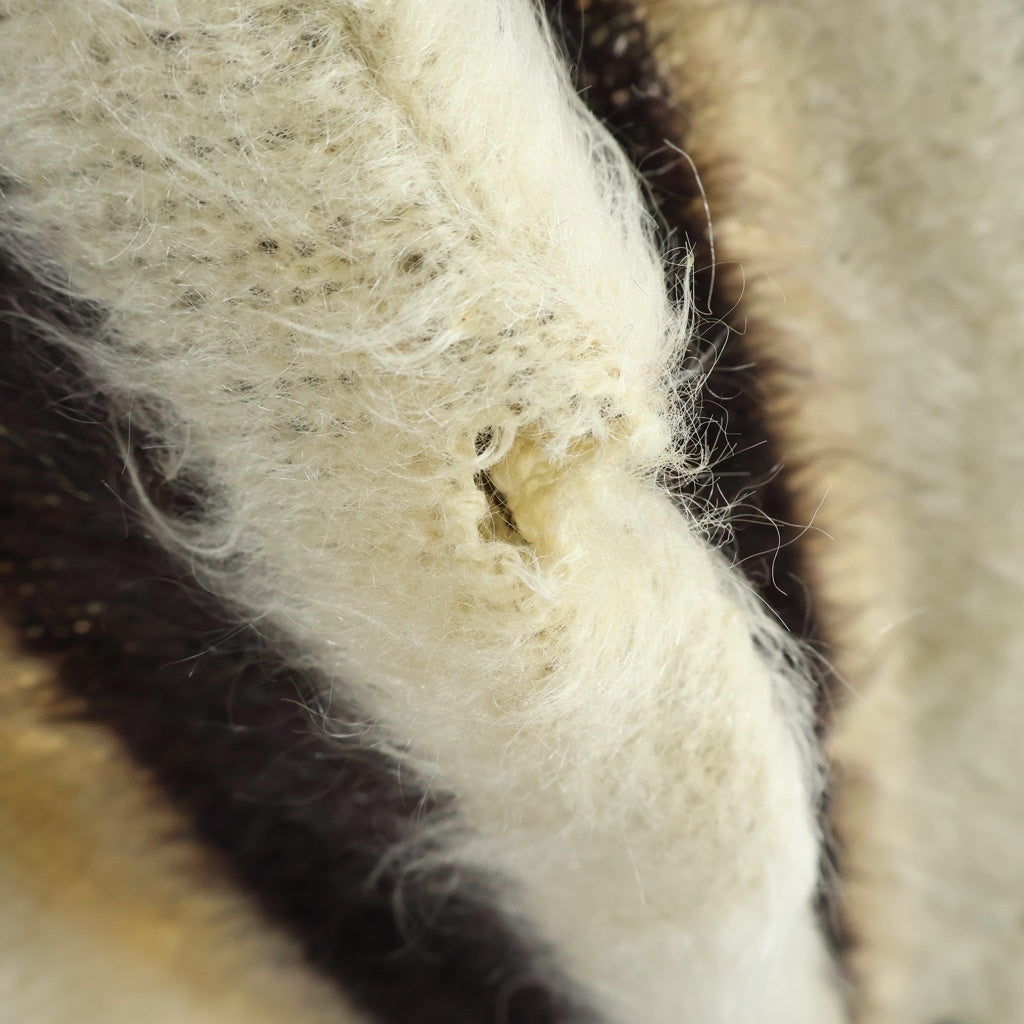 VINTAGE(ヴィンテージ) 50-60S SEARS WOOL MOHAIR CARDIGAN ウール モヘア カーディガン ブラック/ホワイト