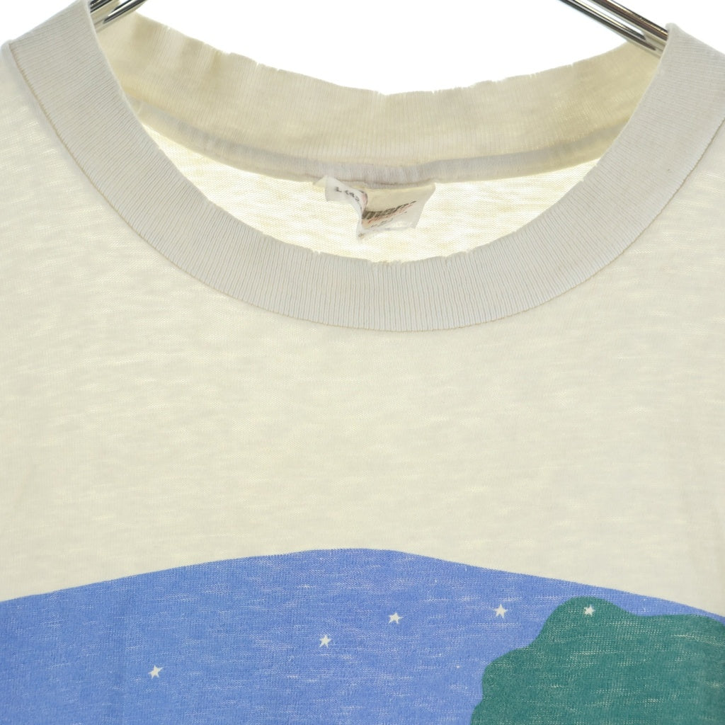 VINTAGE(ヴィンテージ) 80S WOODY JACKSON ART TEE アート 片面プリント半袖カットソーTシャツ ホワイト -