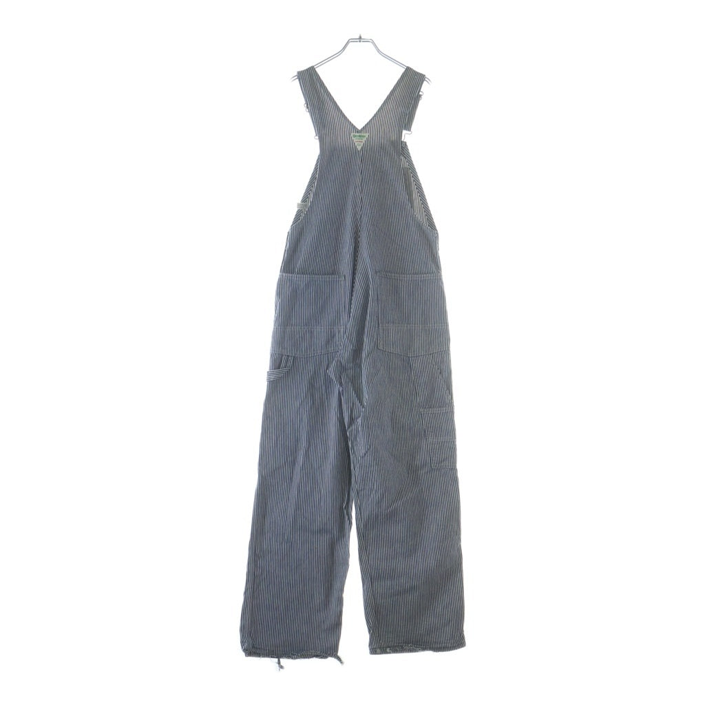 OSHKOSH(オシュコシュ) 60-70S VINTAGE HICKORY STRIPE OVERALL ヴィンテージ ボタン裏刻印15 ヒッコリー ストライプ オーバーオール ホワイト/ネイビー -