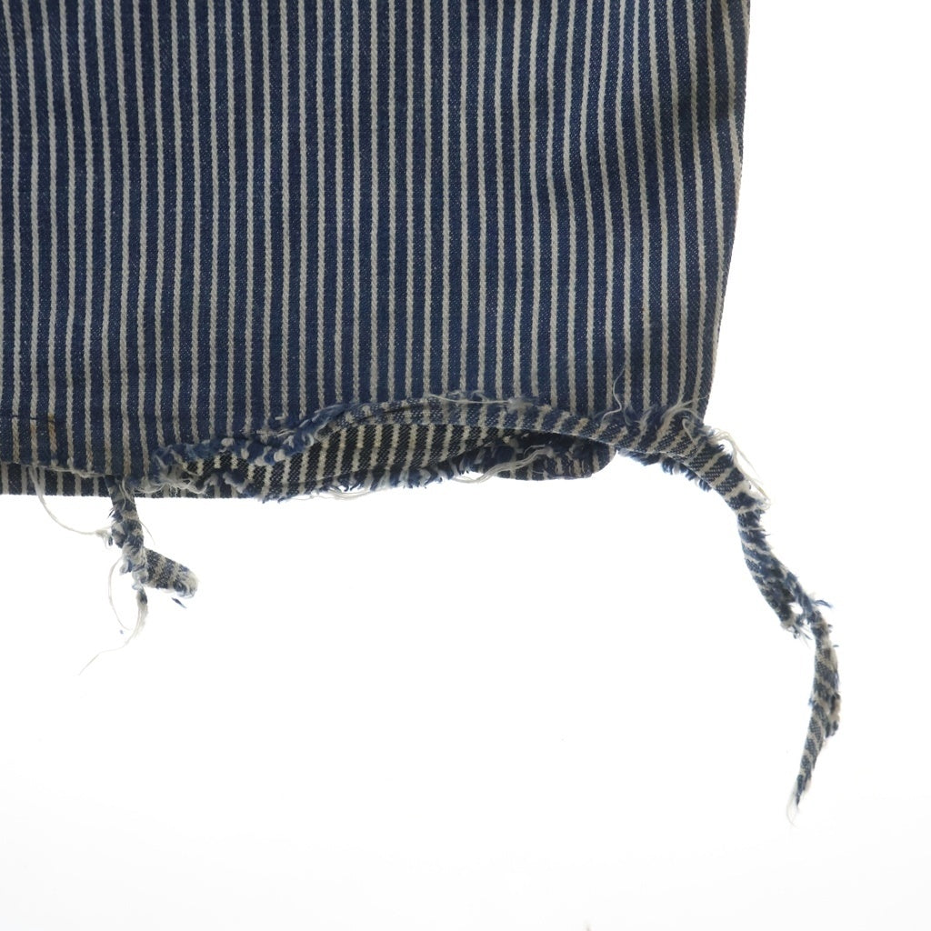 OSHKOSH(オシュコシュ) 60-70S VINTAGE HICKORY STRIPE OVERALL ヴィンテージ ボタン裏刻印15 ヒッコリー ストライプ オーバーオール ホワイト/ネイビー -