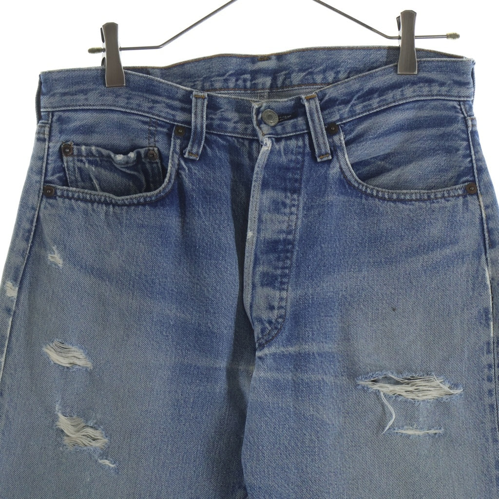 Levi's(リーバイス) 80-90S 501 赤耳 ボタン裏524 並行ステッチ スモールe デニムパンツ インディゴ -