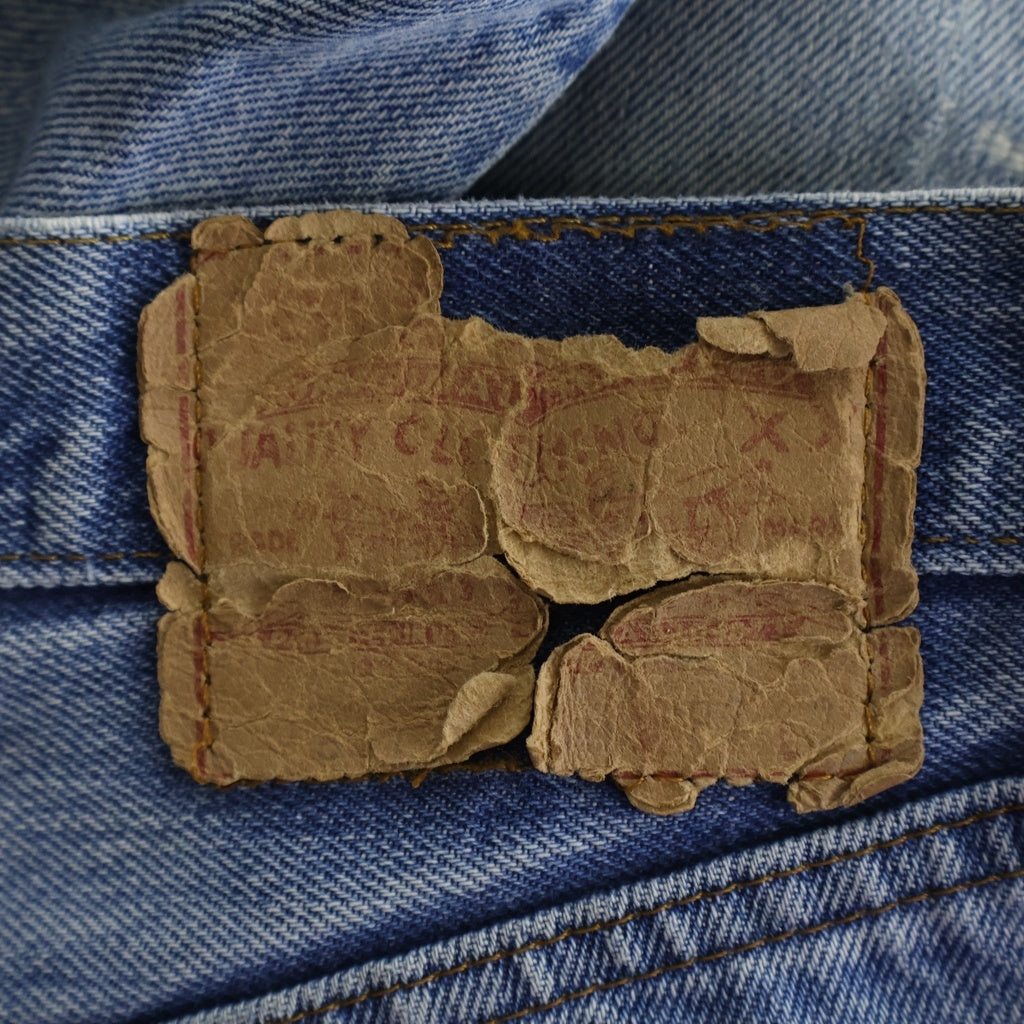 Levi's(リーバイス) 80-90S 501 赤耳 ボタン裏524 並行ステッチ スモールe デニムパンツ インディゴ -
