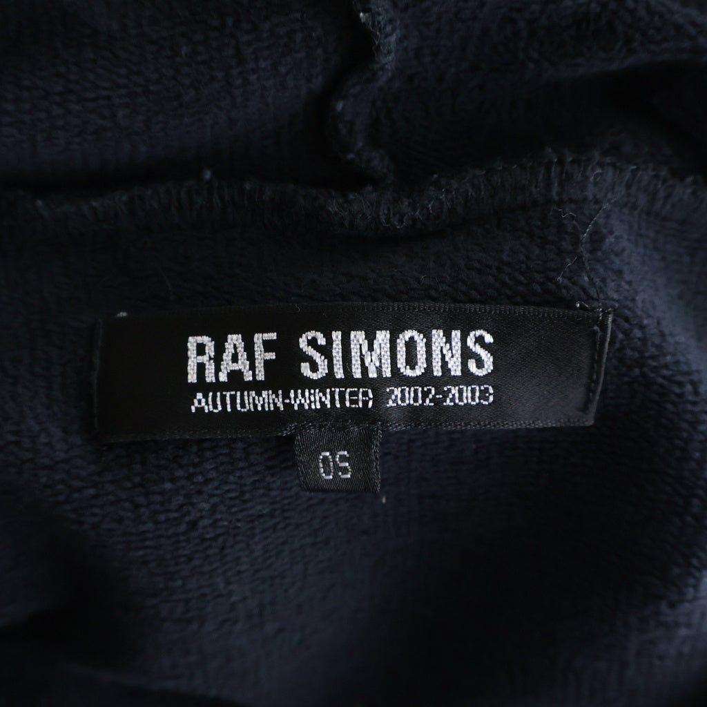 RAF SIMONS(ラフシモンズ) 02AW ARCHIVE Virginia Creeper期 Creeper Roots Hoodie アーカイブ ヴァージニアクリーパー期 オーバーサイズ プルオーバー スウェットパーカー ダークグレー -