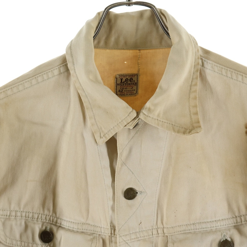 LEE(リー) 60-70S VINTAGE 100-J WESTERNER JACKET ヴィンテージ ウエスターナー ジャケット ベージュ -