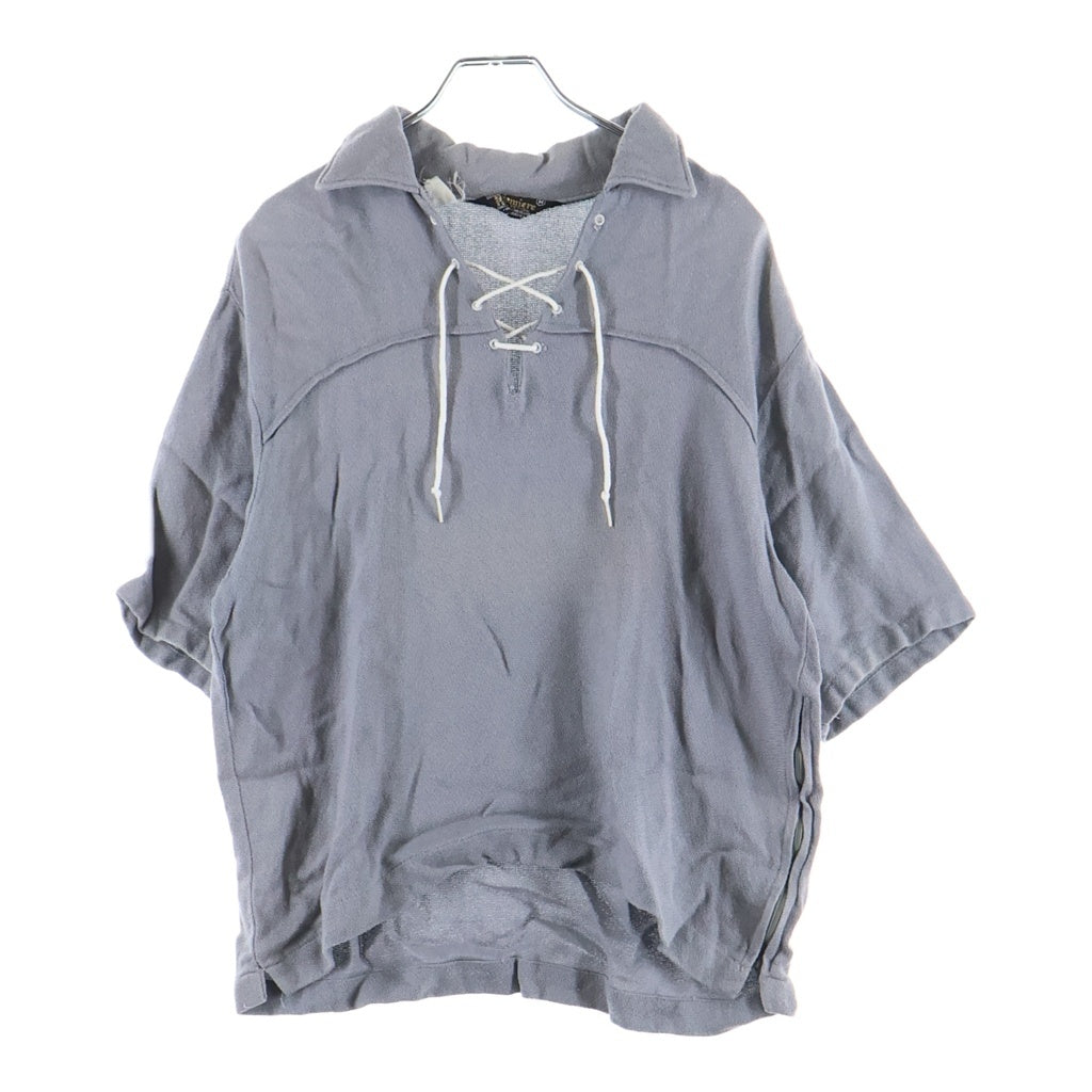 VINTAGE(ヴィンテージ) 60-70S SEARS (シアーズ) PREMIERE COLLECTION LACE UP SHIRT レースアップ 半袖シャツ グレー -