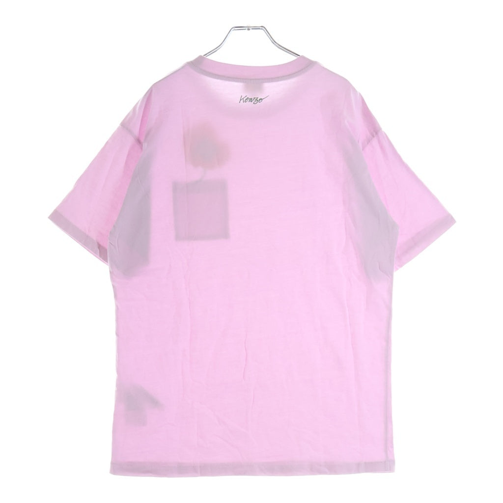 KENZO(ケンゾー) POPPY NIGO FLOWER PRINT T-SHIRT パピー フラワープリント クルーネック半袖Tシャツ ピンク FC52TS024CSM レディース