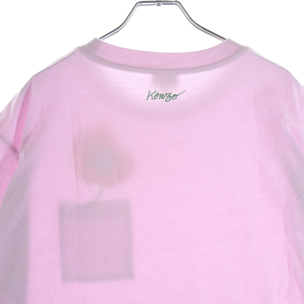 KENZO(ケンゾー) POPPY NIGO FLOWER PRINT T-SHIRT パピー フラワープリント クルーネック半袖Tシャツ ピンク FC52TS024CSM レディース