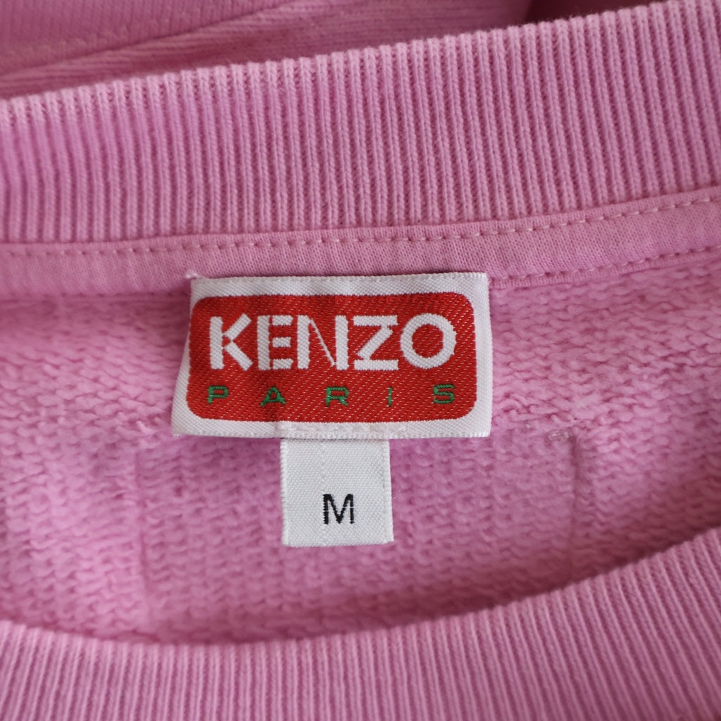 KENZO(ケンゾー) BOKE FLOWER SWEATSHIRT ボークフラワースウェット クルーネック長袖スウェット ピンク FC62SW0114ME レディース