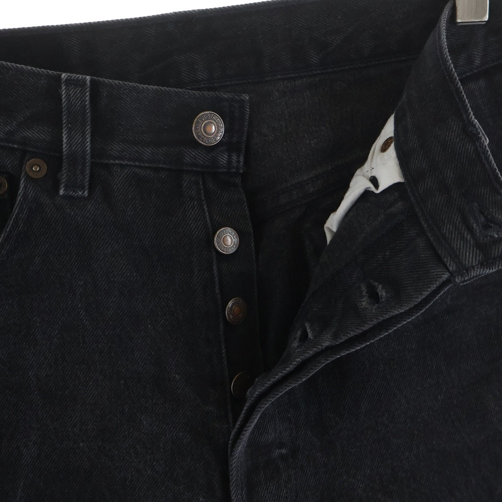 Levi's(リーバイス) 90s 501 スモールe ボタン裏653 後染め USA製 デニムパンツ ブラック