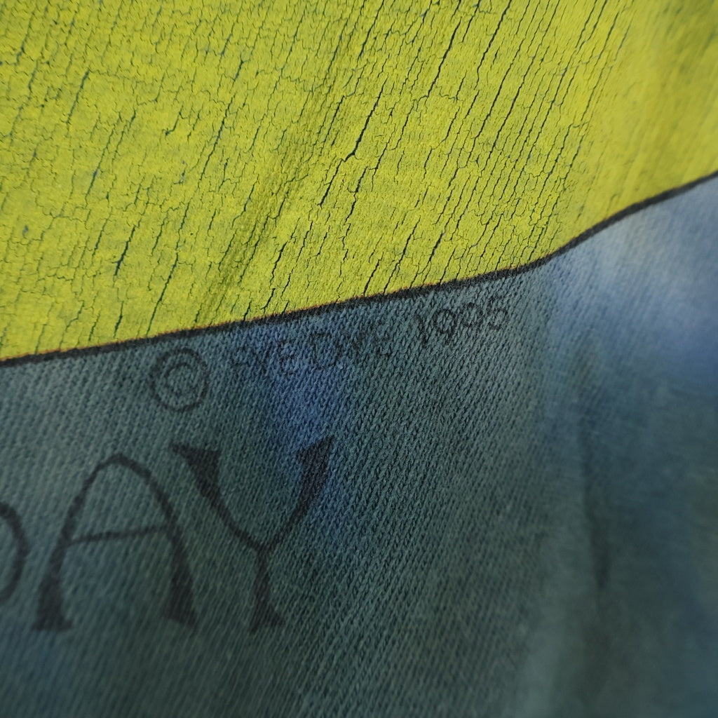 VINTAGE(ヴィンテージ) 90S HAVE A DEAD DAY SMILE TIE DYE TEE ハブ ア デッド デイ スマイル 片面プリント半袖カットソーTシャツ タイダイ ブルー/パープル/マルチカラー