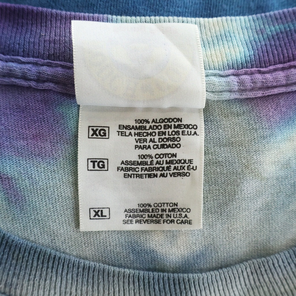 VINTAGE(ヴィンテージ) 90S HAVE A DEAD DAY SMILE TIE DYE TEE ハブ ア デッド デイ スマイル 片面プリント半袖カットソーTシャツ タイダイ ブルー/パープル/マルチカラー