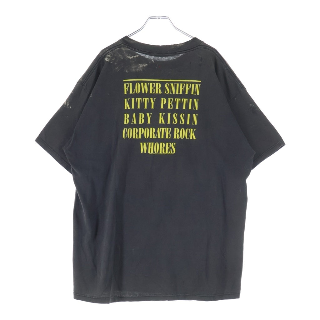 VINTAGE(ヴィンテージ) 90S NIRVANA SMILE PRINT TEE ニルヴァーナ スマイル 両面プリント半袖カットソーTシャツ ブラック