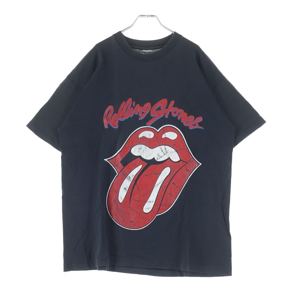 VINTAGE(ヴィンテージ) 90S THE ROLLING STONES LIP & TONGUE VOODOO LOUNGE WORLD TOUR 94 BOOTLEG TEE ローリングストーンズ ブート 両面プリント半袖カットソーTシャツ ブラック