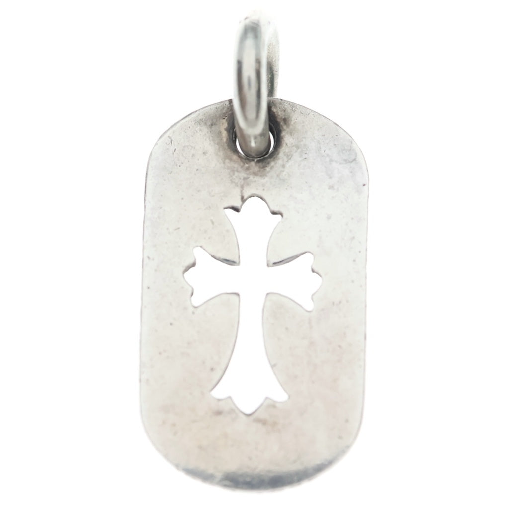 CHROME HEARTS(クロムハーツ) D TAG SML CO CRS OLD カットアウトクロスドッグタグ スモール ペンダントトップ シルバー -
