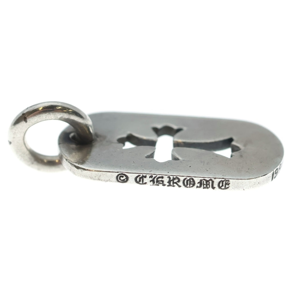 CHROME HEARTS(クロムハーツ) D TAG SML CO CRS OLD カットアウトクロスドッグタグ スモール ペンダントトップ シルバー -