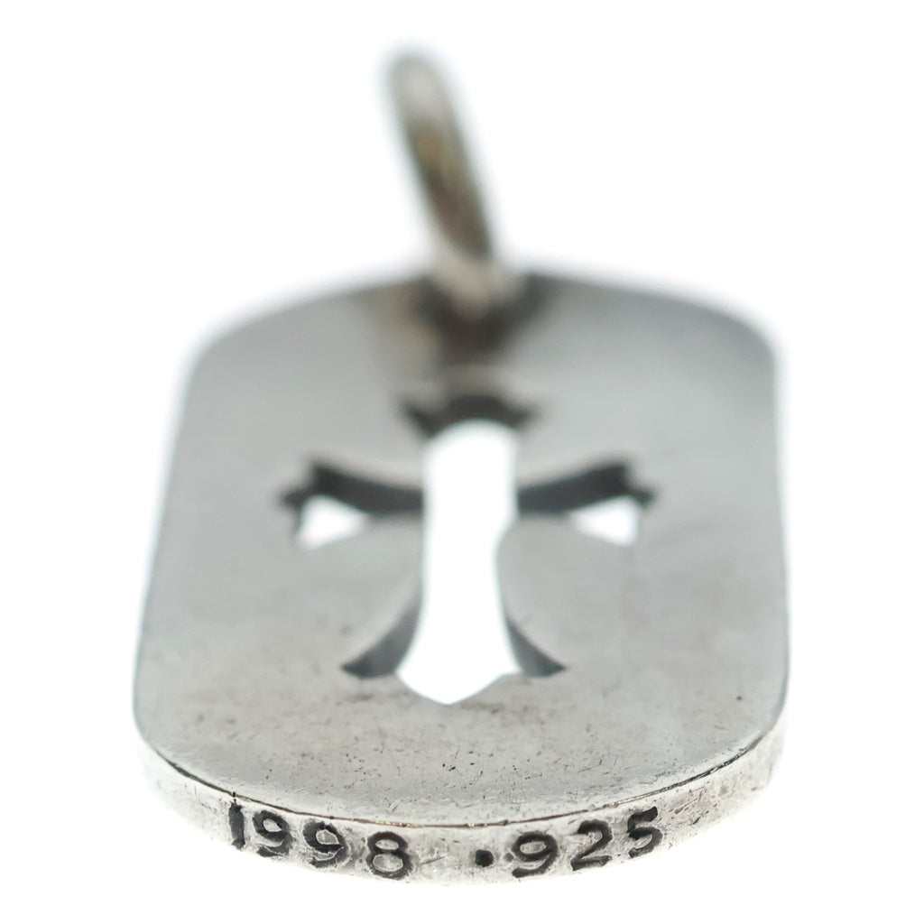 CHROME HEARTS(クロムハーツ) D TAG SML CO CRS OLD カットアウトクロスドッグタグ スモール ペンダントトップ シルバー -