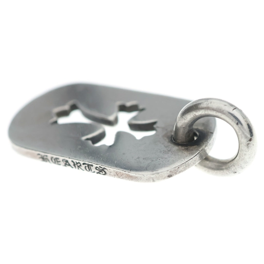 CHROME HEARTS(クロムハーツ) D TAG SML CO CRS OLD カットアウトクロスドッグタグ スモール ペンダントトップ シルバー -