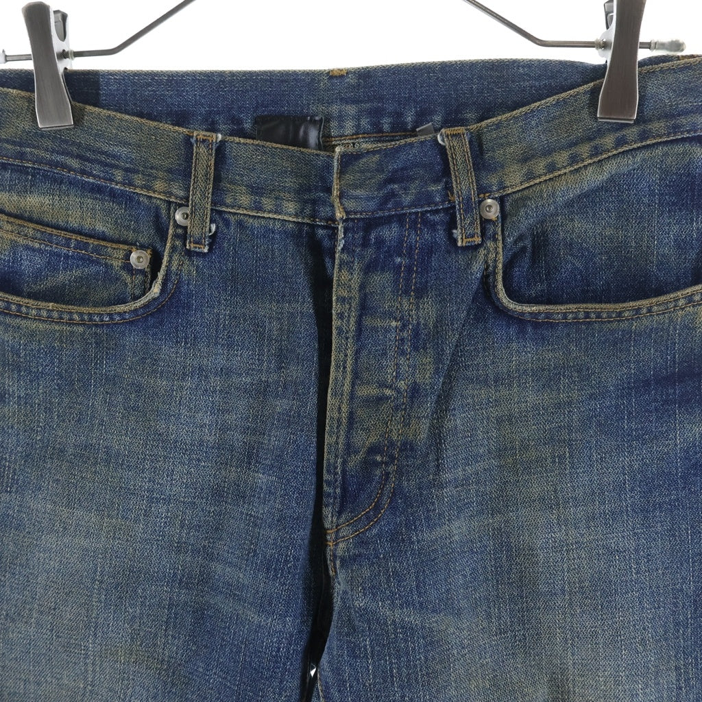 Dior HOMME(ディオールオム) 04AW VICTIM期 RUST DENIM PANTS エディ期 錆加工 デニムパンツ ストレート インディゴ 4HH1016205