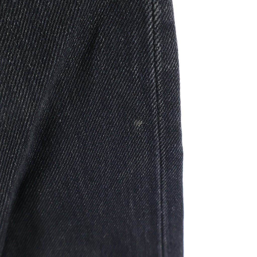 Dior HOMME(ディオールオム) 05AW GARMENT-DYED BOOTCUT DENIM PANTS エディ期 後染め ブーツカット デニムパンツ ブラック 5HH1011208