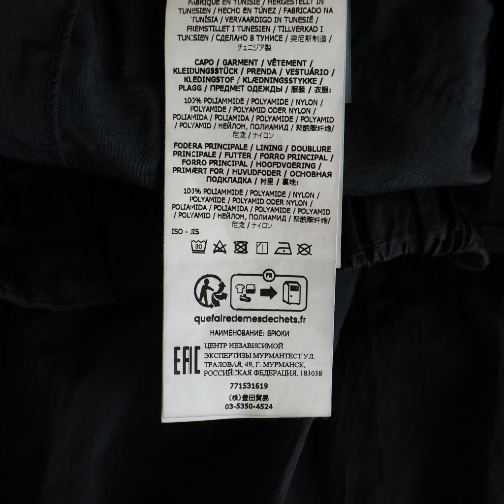 STONE ISLAND(ストーンアイランド) 22AW CENTER ZIP CARGO PANTS NYLON METAL 771531619 ナイロンメタル センタージップ ナイロンカーゴパンツ ブラック