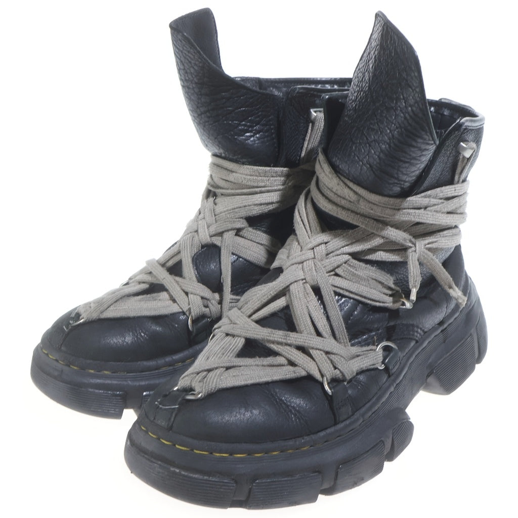 Rick Owens(リックオウエンス) ×Dr.Martens 1460 DMXL JUMBO LACE BOOT ドクターマーチン ジャンボレース ハイカットレザーブーツ ブラック 31755001 DM01D7809
