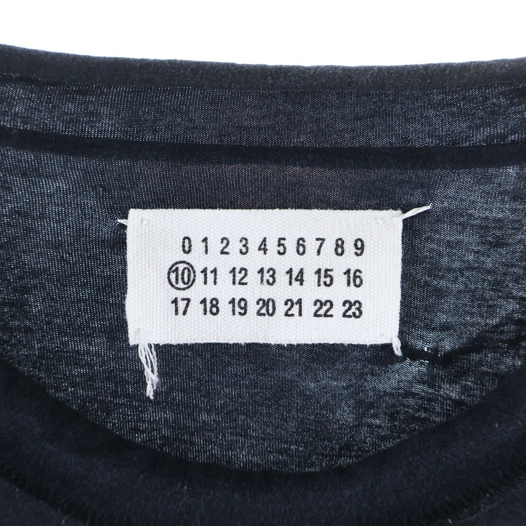 Maison Margiela(メゾンマルジェラ) 11AW COTTON L/S TEE 長袖Tシャツ カットソー ブラック 02PR/2011/3596
