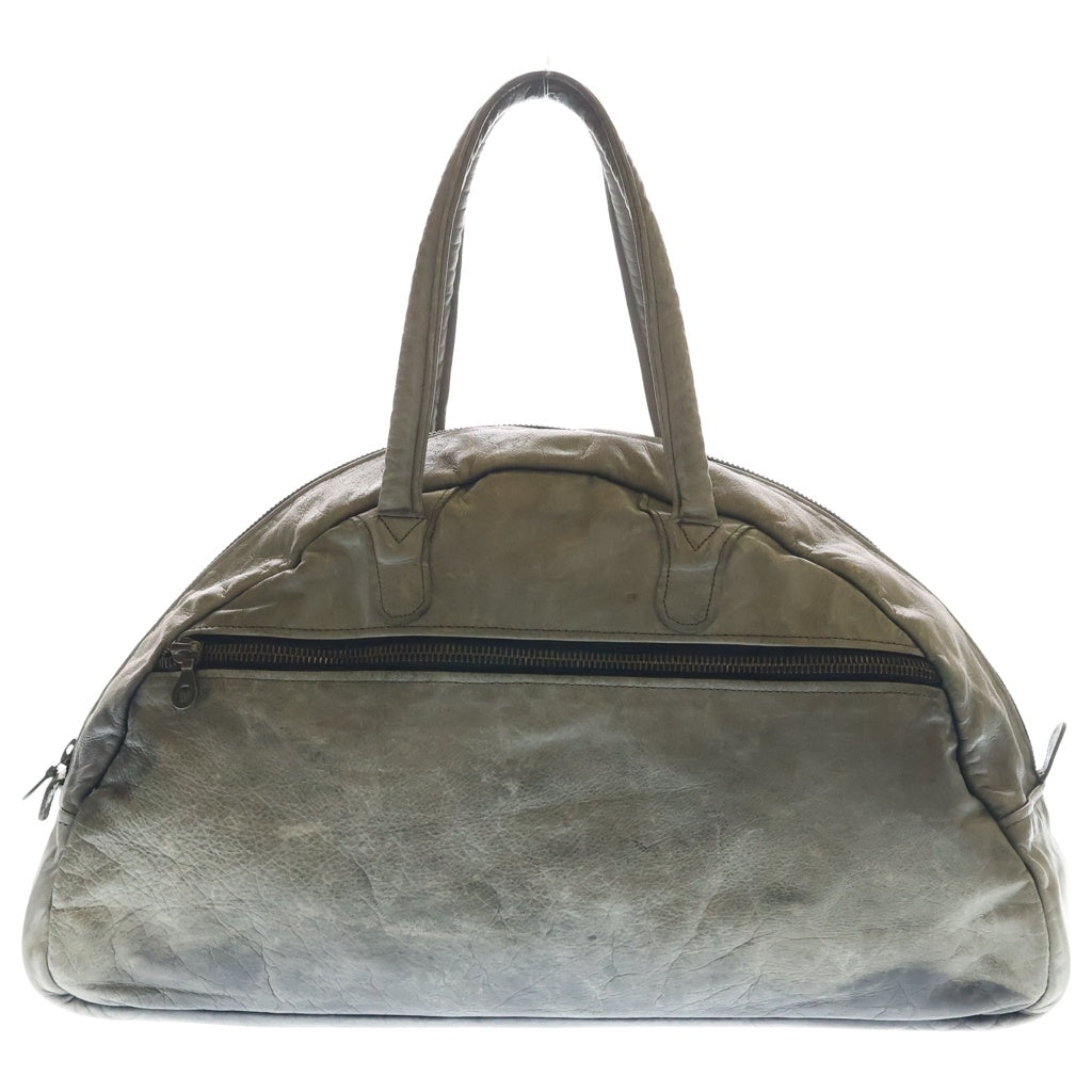 JAS M.B(ジャスエムビー) LONDON BOSTON LEATHER BAG ボストン レザー バッグ グレー - レディース