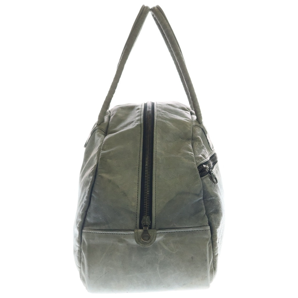 JAS M.B(ジャスエムビー) LONDON BOSTON LEATHER BAG ボストン レザー バッグ グレー - レディース