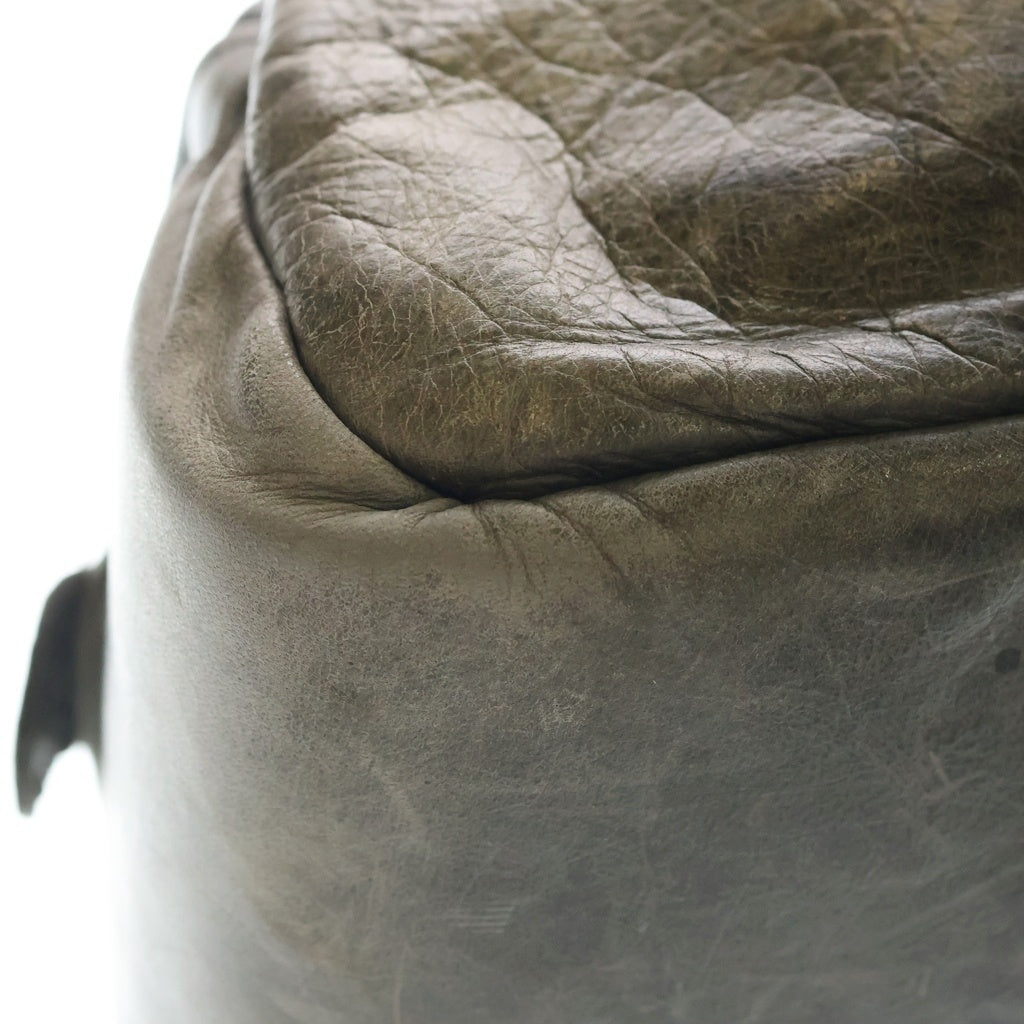 JAS M.B(ジャスエムビー) LONDON BOSTON LEATHER BAG ボストン レザー バッグ グレー - レディース