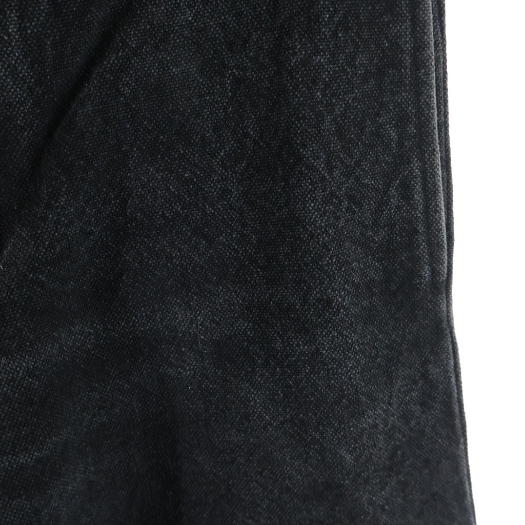 ATTACHMENT(アタッチメント) WIDE FLARE COTTON PANTS CPD加工 顔料染め コットン ワイド フレア パンツ ブラック -