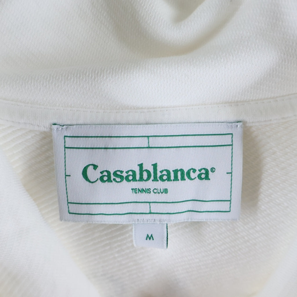 CASABLANCA(カサブランカ) Gradient L'Arche Hooded Sweatshirt 両面プリント スウェット パーカー フーディー ホワイト MS24-JTP-093-05