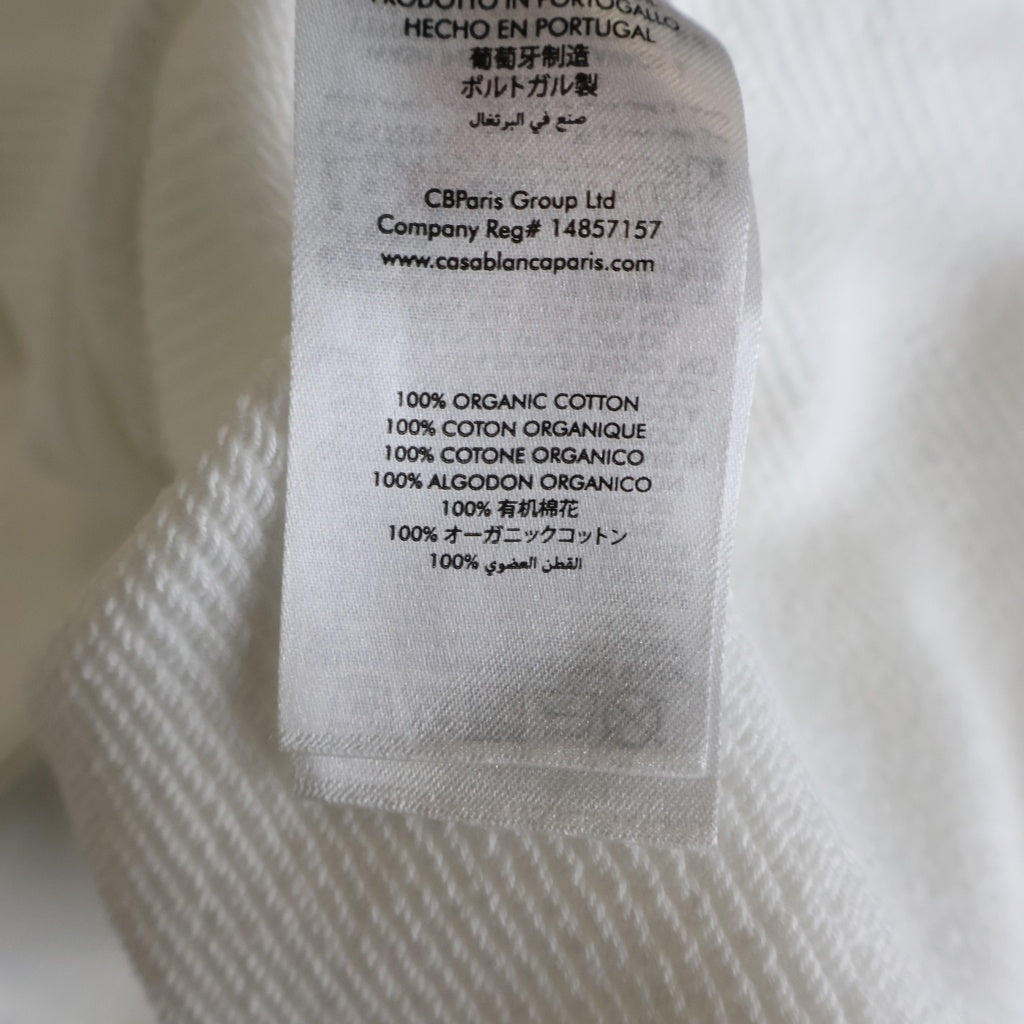 CASABLANCA(カサブランカ) Gradient L'Arche Hooded Sweatshirt 両面プリント スウェット パーカー フーディー ホワイト MS24-JTP-093-05
