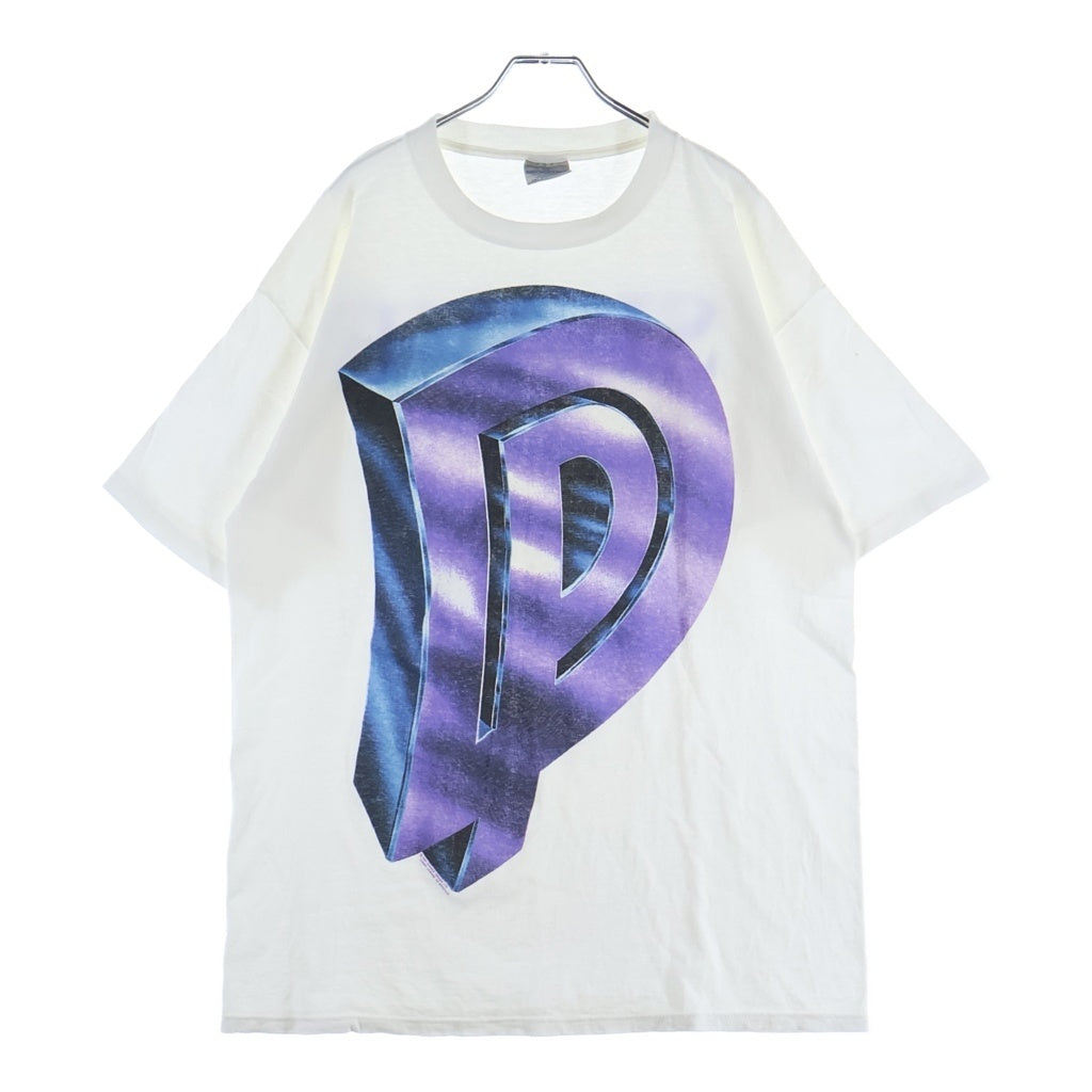 VINTAGE(ヴィンテージ) 90S DEEP PURPLE LOGO PRINT TEE ディープパープル 半袖カットソーTシャツ ホワイト