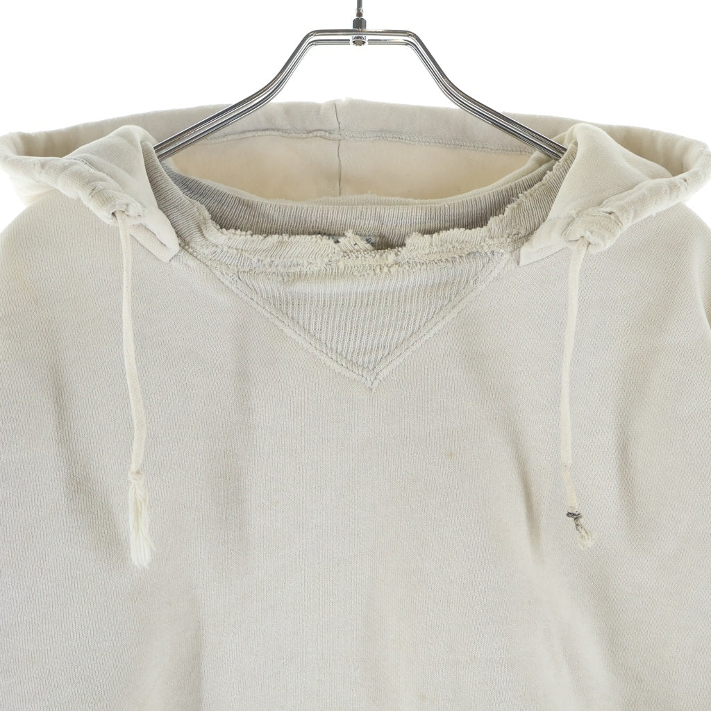 VINTAGE(ヴィンテージ) 30-40S R.H. Macy & Co. DOUBLE FACE PARKA HOODIE 両V ダブルフェイス ドラポケ バインダー オートミール ツートン パーカー スウェット フーディー グレー -