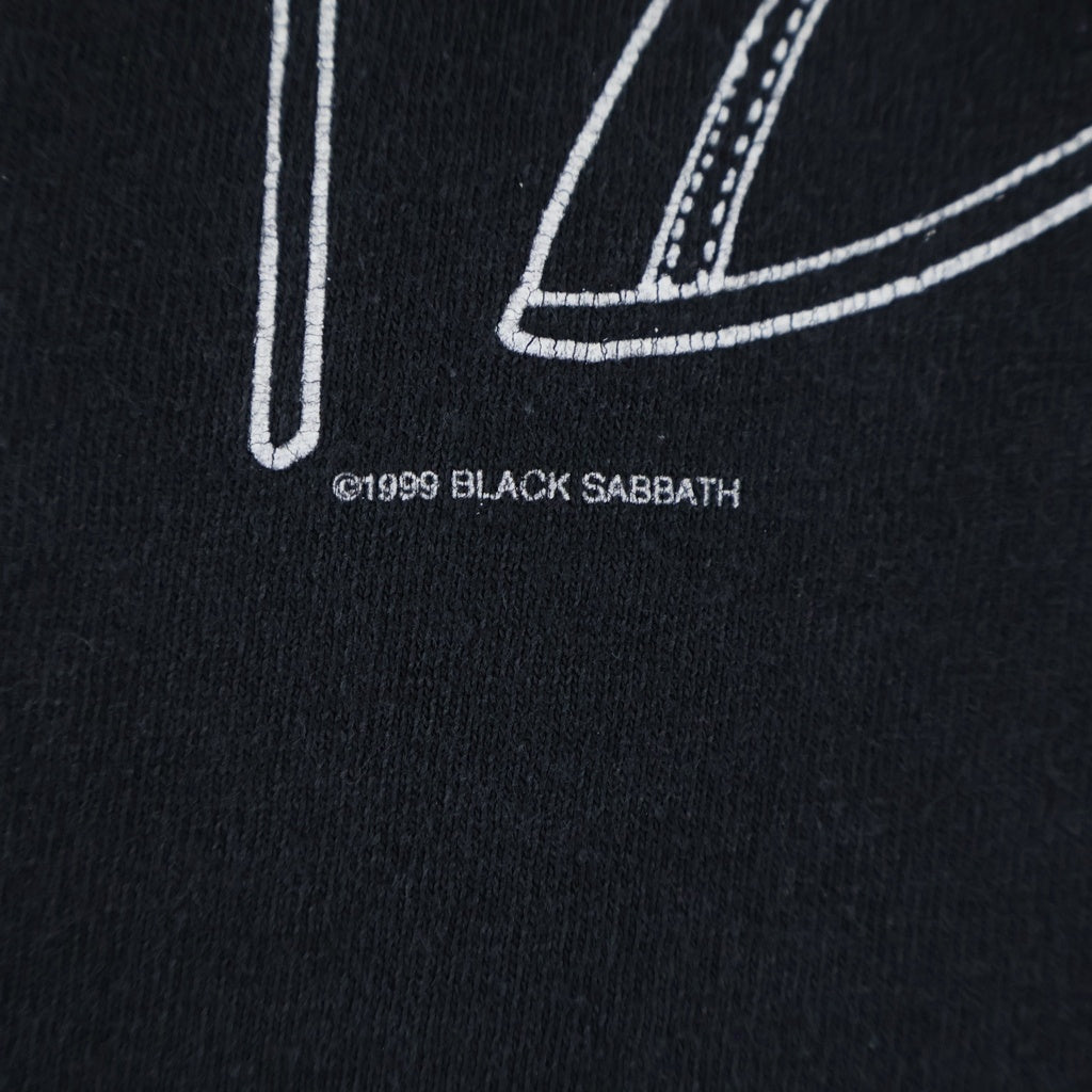 VINTAGE(ヴィンテージ) 90S BLACK SABBATH REUNION TOUR 1999 Tシャツ ブラックサバス バンド ツアー 両面プリント 半袖Tシャツ カットソー ブラック