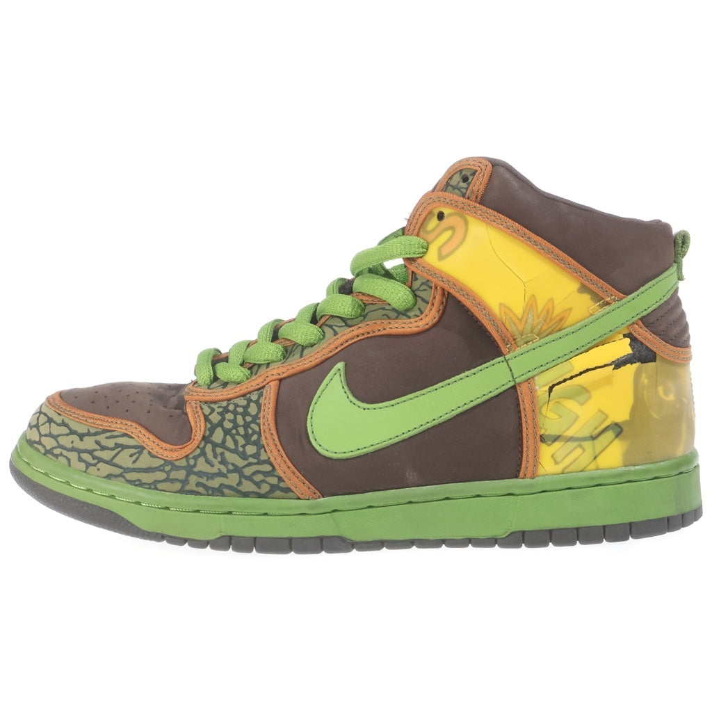 NIKE(ナイキ) SB DUNK HIGH DE LA SOUL ダンク ハイ デ ラ ソウル ブラウン/グリーン US10.5/28.5cm 305050-231-00