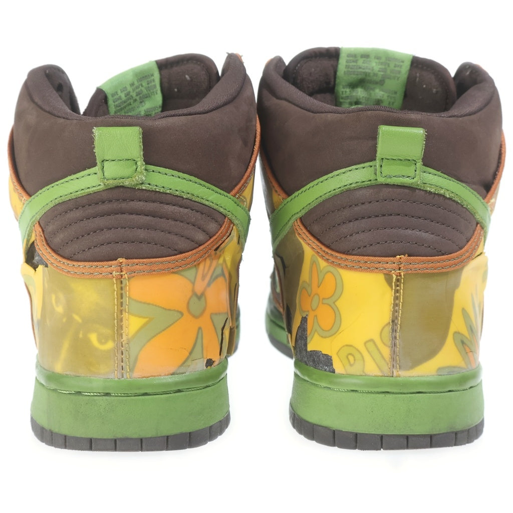 NIKE(ナイキ) SB DUNK HIGH DE LA SOUL ダンク ハイ デ ラ ソウル ブラウン/グリーン US10.5/28.5cm 305050-231-00