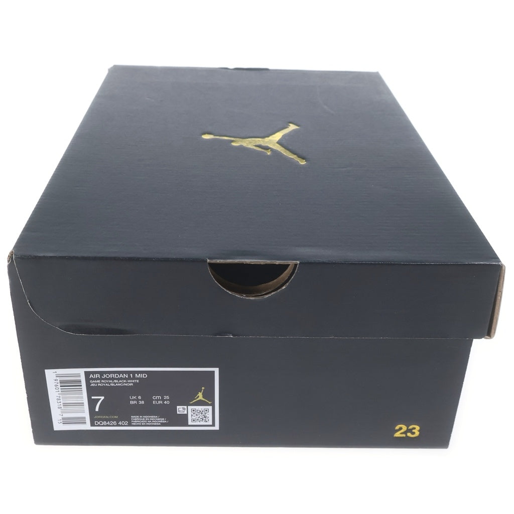 NIKE(ナイキ) AIR JORDAN 1 MID エア ジョーダン ワン ミッド US7/24cm ブルー DQ8426-402