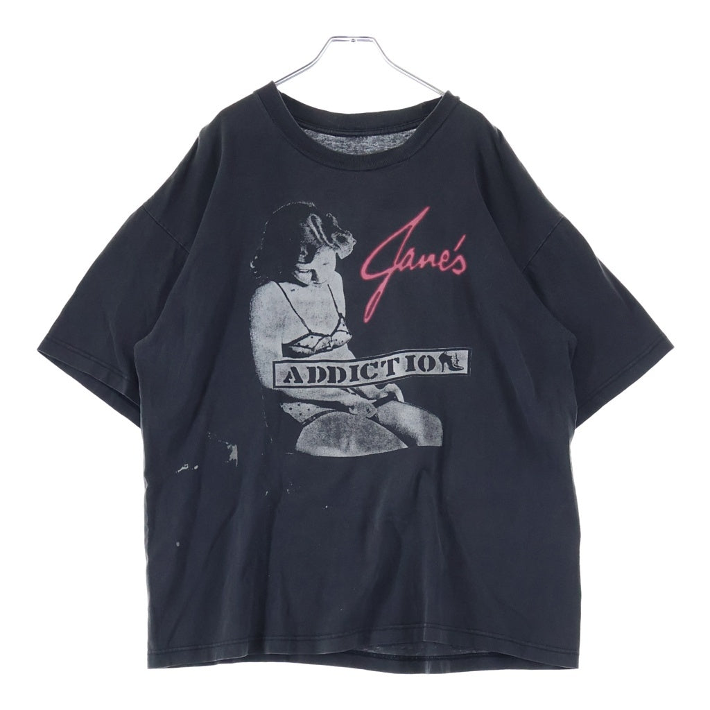 VINTAGE(ヴィンテージ) 90S Jane's Addiction PRINT TEE ジェーンズアディクション 半袖Tシャツ カットソー ブラック -