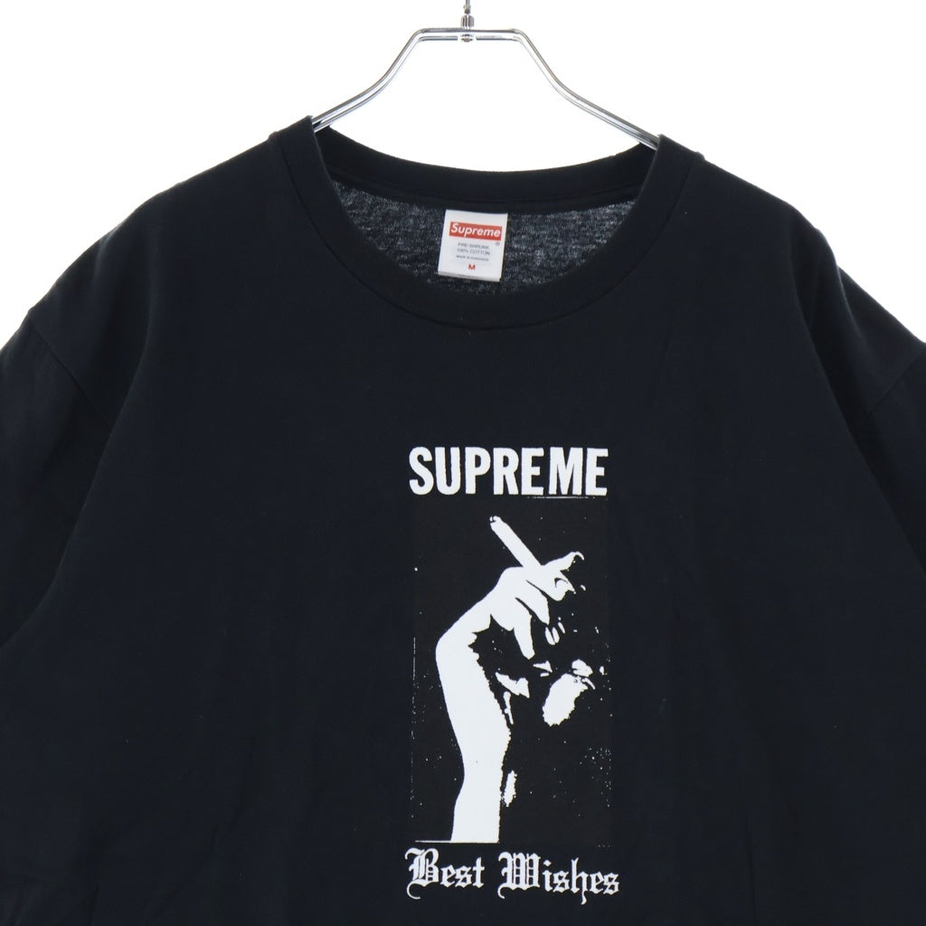SUPREME(シュプリーム) 26SS Best Wishes ベスト ウィッシーズ フロントプリント 半袖Tシャツ カットソー ブラック -