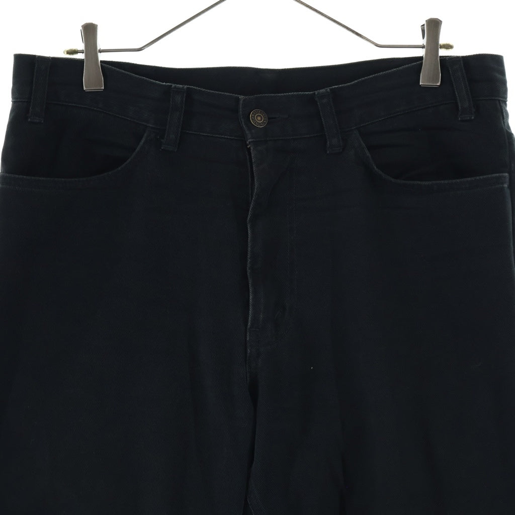 MASSES(マシス) TAPERED ZIP FLY DENIM PANTS テーパード ジップフライ デニム パンツ ブラック -