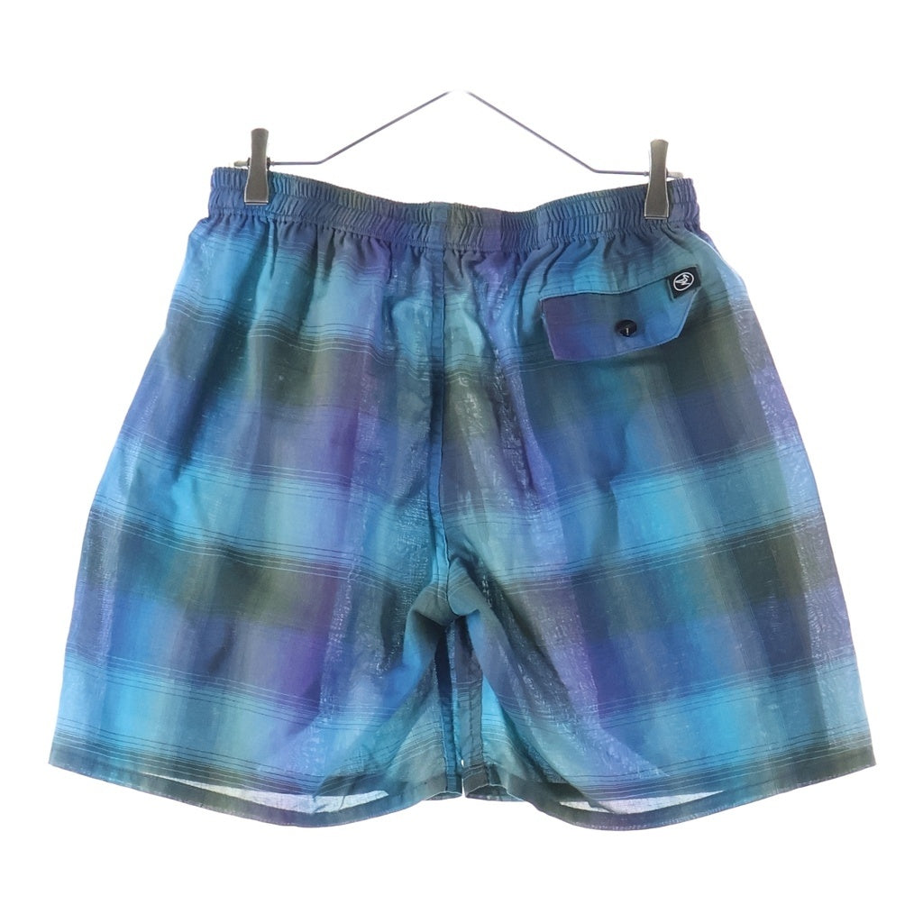 MASSES(マシス) SHADOW CHECK HARF PANTS シャドウチェックハーフパンツ ブルー/パープル -