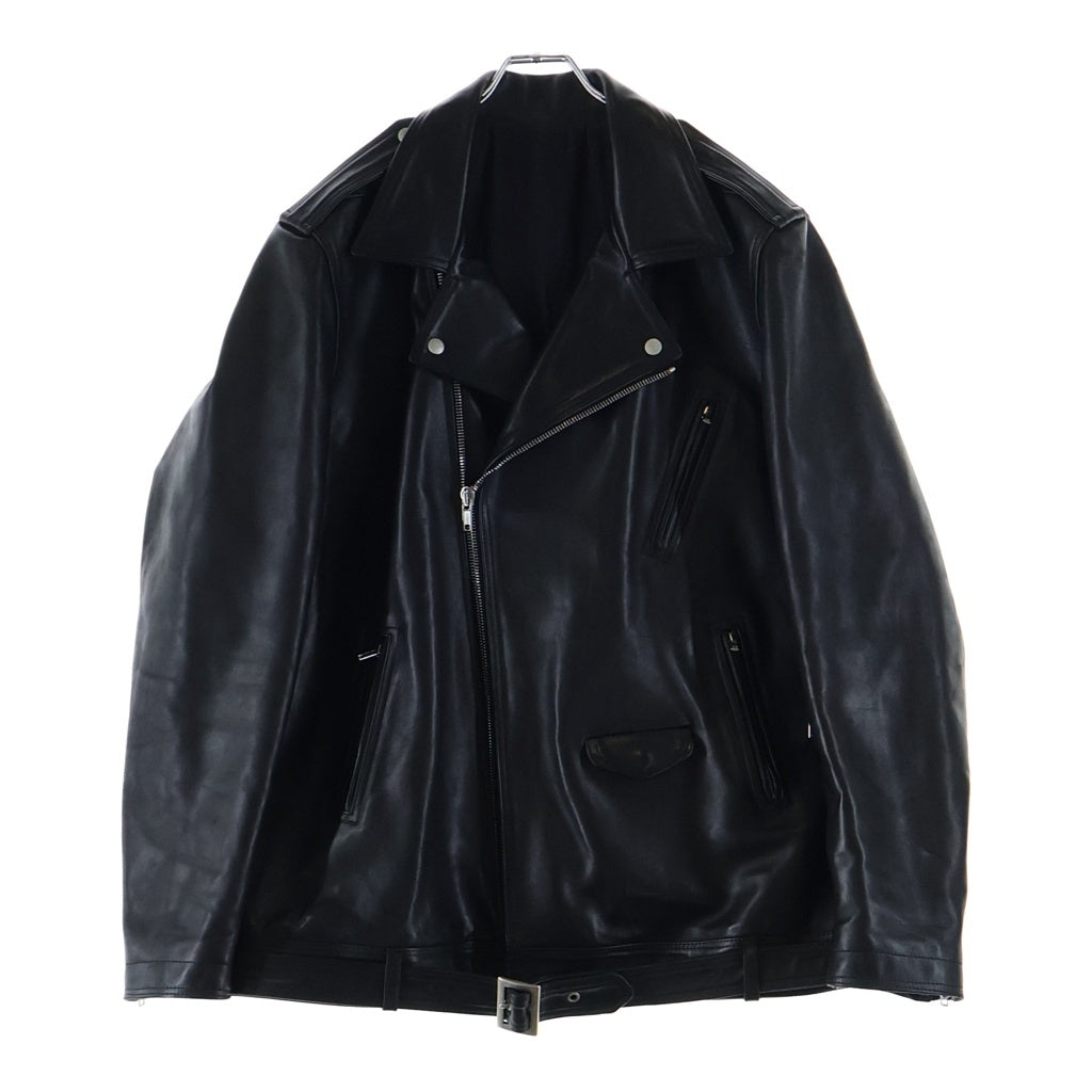 Rick Owens DRKSHDW(リックオウエンス ダークシャドウ) 23AW ジャンボ ルーク ストゥージズ ダブル ライダース レザー ジャケット イン DL02C3791-LHJP