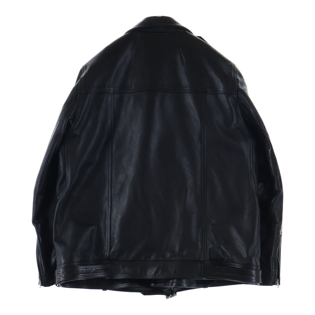 Rick Owens DRKSHDW(リックオウエンス ダークシャドウ) 23AW ジャンボ ルーク ストゥージズ ダブル ライダース レザー ジャケット イン DL02C3791-LHJP