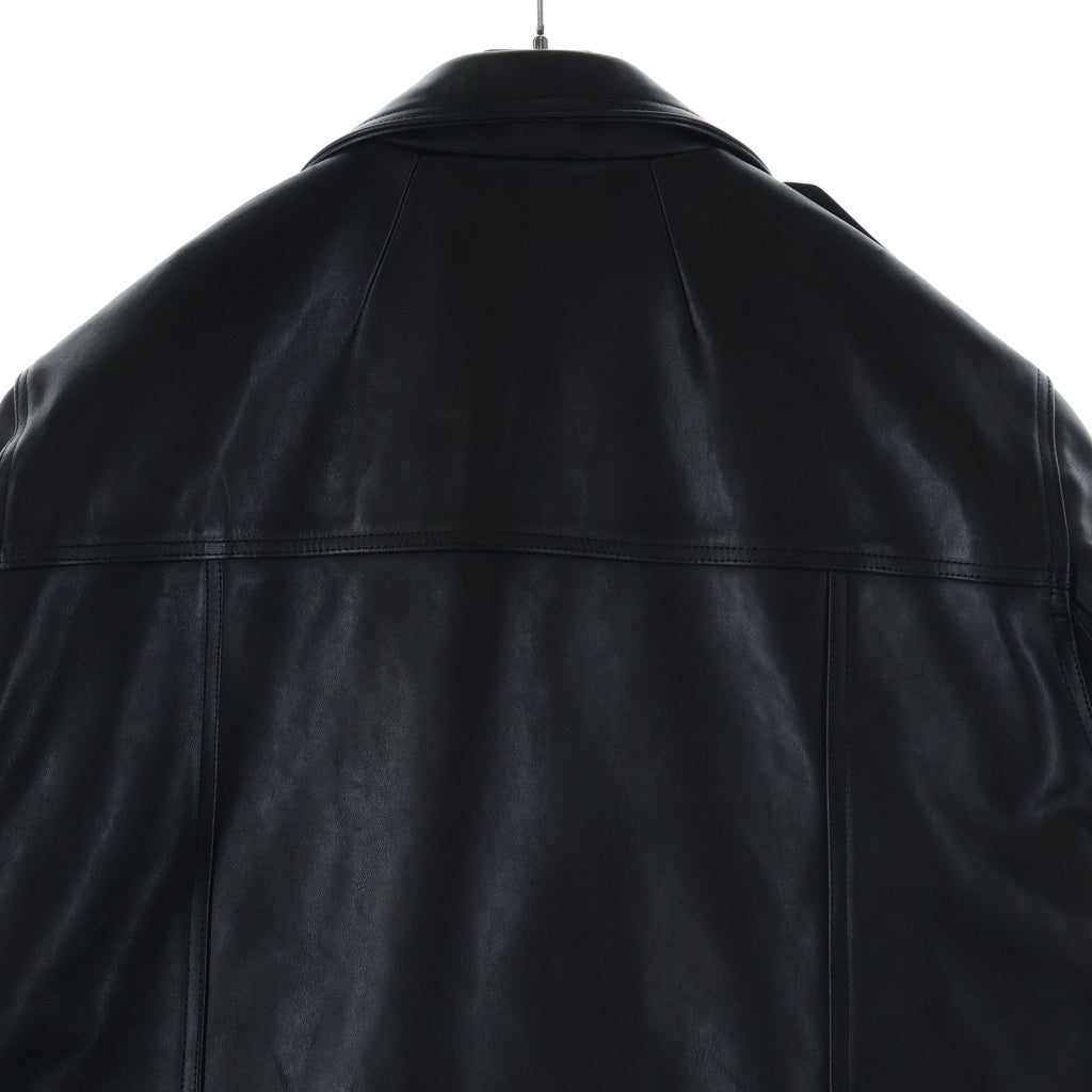 Rick Owens DRKSHDW(リックオウエンス ダークシャドウ) 23AW ジャンボ ルーク ストゥージズ ダブル ライダース レザー ジャケット イン DL02C3791-LHJP