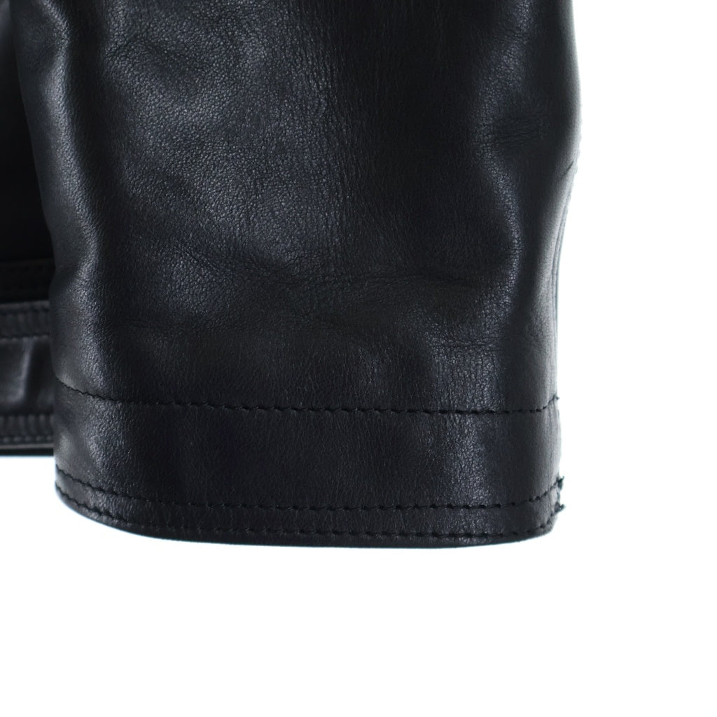 Rick Owens DRKSHDW(リックオウエンス ダークシャドウ) 23AW ジャンボ ルーク ストゥージズ ダブル ライダース レザー ジャケット イン DL02C3791-LHJP